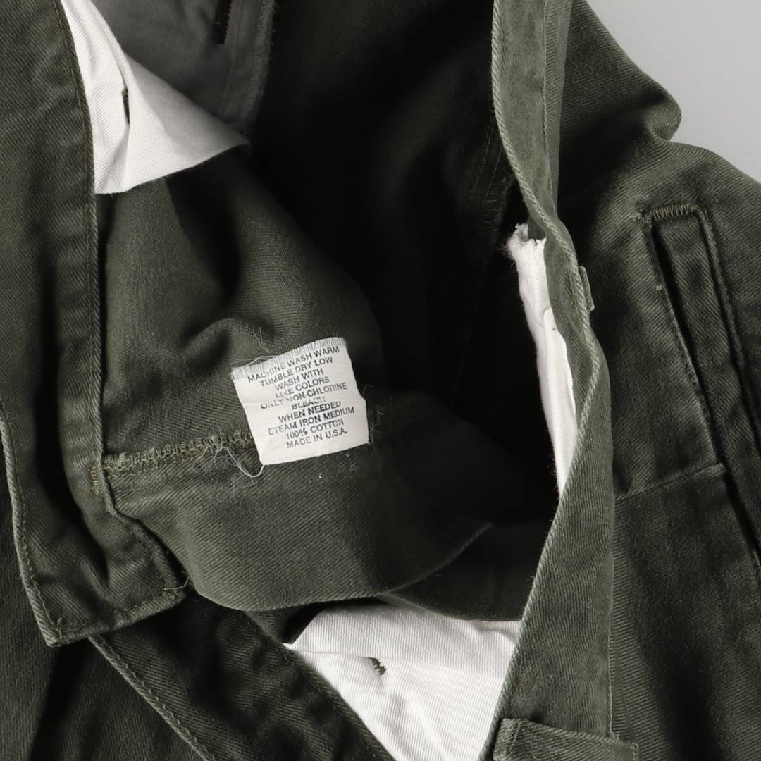 90'S Ralph Lauren POLO by Ralph Lauren Two-pleat Chino Pants Made in USA Men's W35 Vintage cotton Khaki type Vintage Second Hand