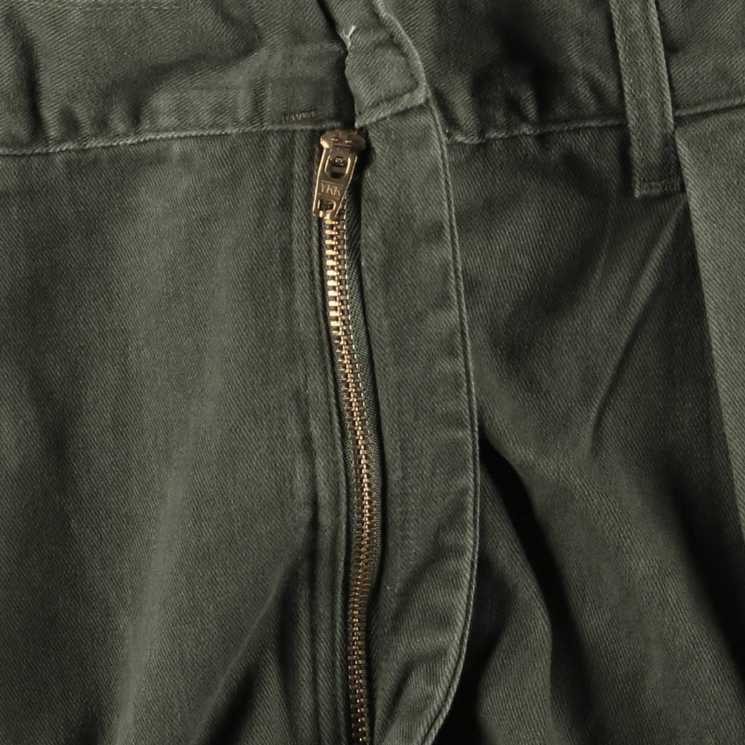 90'S Ralph Lauren POLO by Ralph Lauren Two-pleat Chino Pants Made in USA Men's W35 Vintage cotton Khaki type Vintage Second Hand