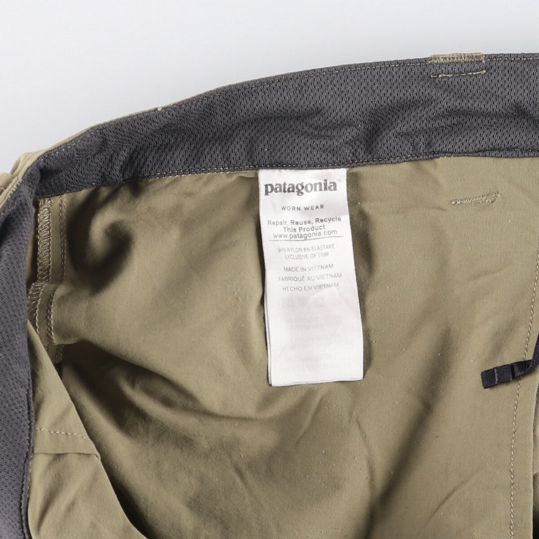 Patagonia Quandary Shorts 57826SP18 Nylon Shorts, Men's Size W37 Nylon Beige type Vintage Second Hand