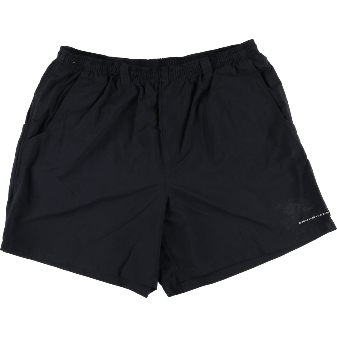 Columbia PFG OMNI-SHADE Swim Shorts, Men's Size Medium Nylon black type Vintage Second Hand