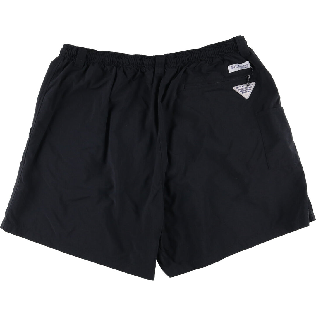 Columbia PFG OMNI-SHADE Swim Shorts, Men's Size Medium Nylon black type Vintage Second Hand