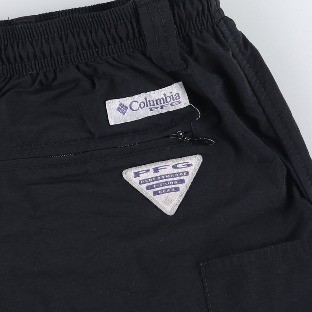 Columbia PFG OMNI-SHADE Swim Shorts, Men's Size Medium Nylon black type Vintage Second Hand