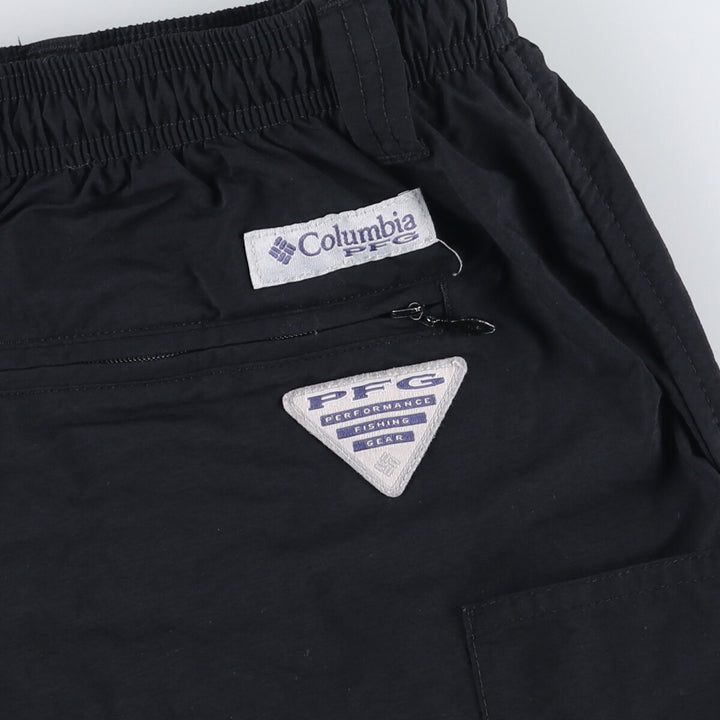 Columbia PFG OMNI-SHADE Swim Shorts, Men's Size Medium Nylon black type Vintage Second Hand