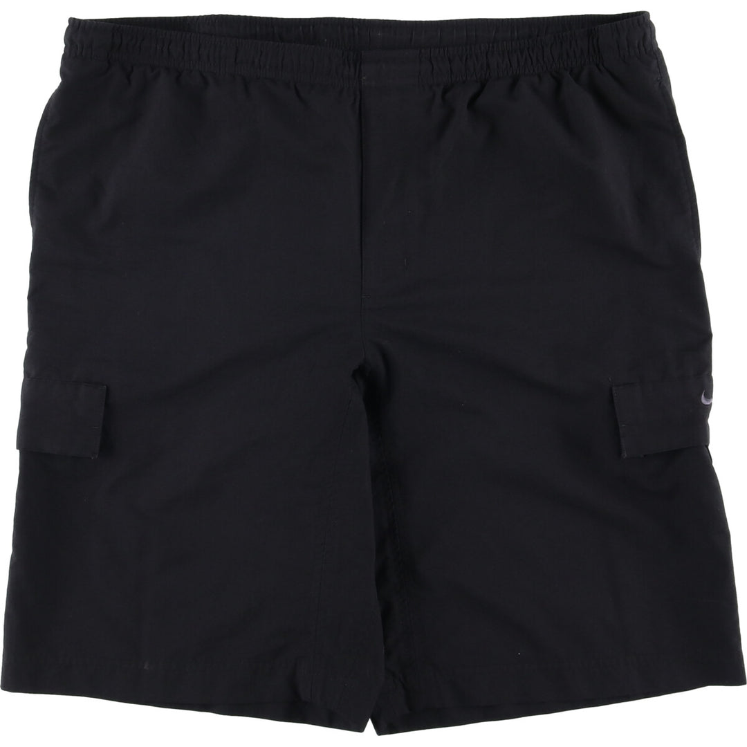 2000'S Nike Nylon Cargo Shorts, Men's Size L polyester black type Vintage Second Hand