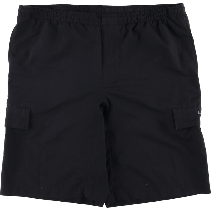 2000'S Nike Nylon Cargo Shorts, Men's Size L polyester black type Vintage Second Hand
