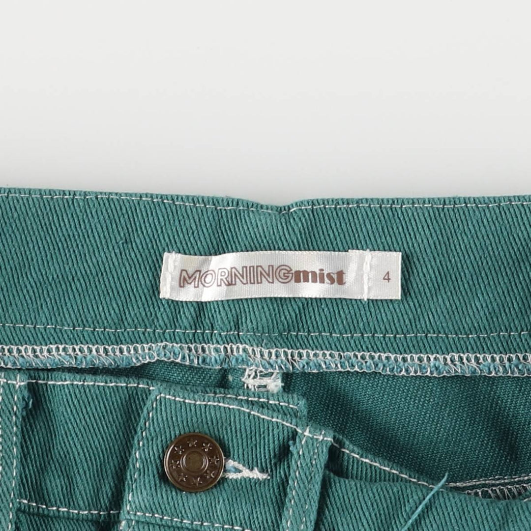 MORNING MIST Cotton Pants, Women's Size L (W27) cotton green type Vintage Second Hand