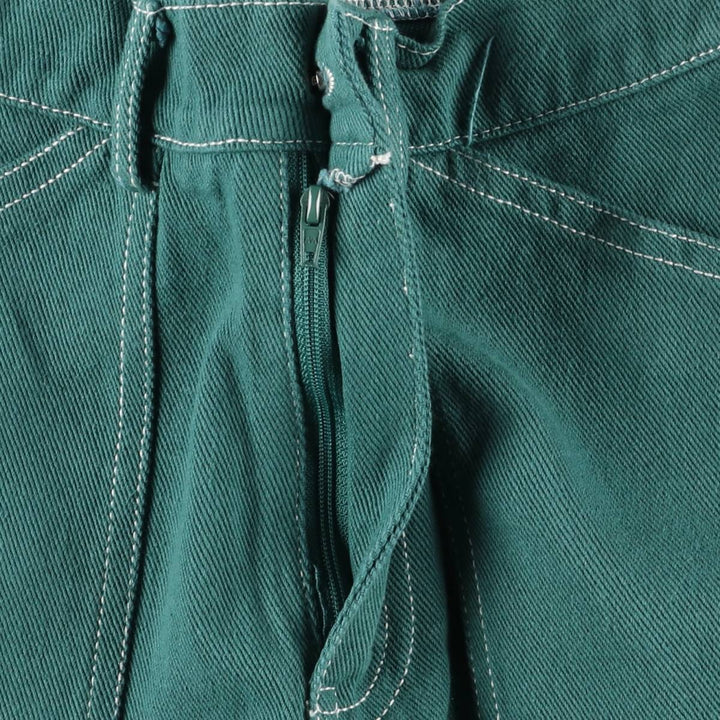 MORNING MIST Cotton Pants, Women's Size L (W27) cotton green type Vintage Second Hand