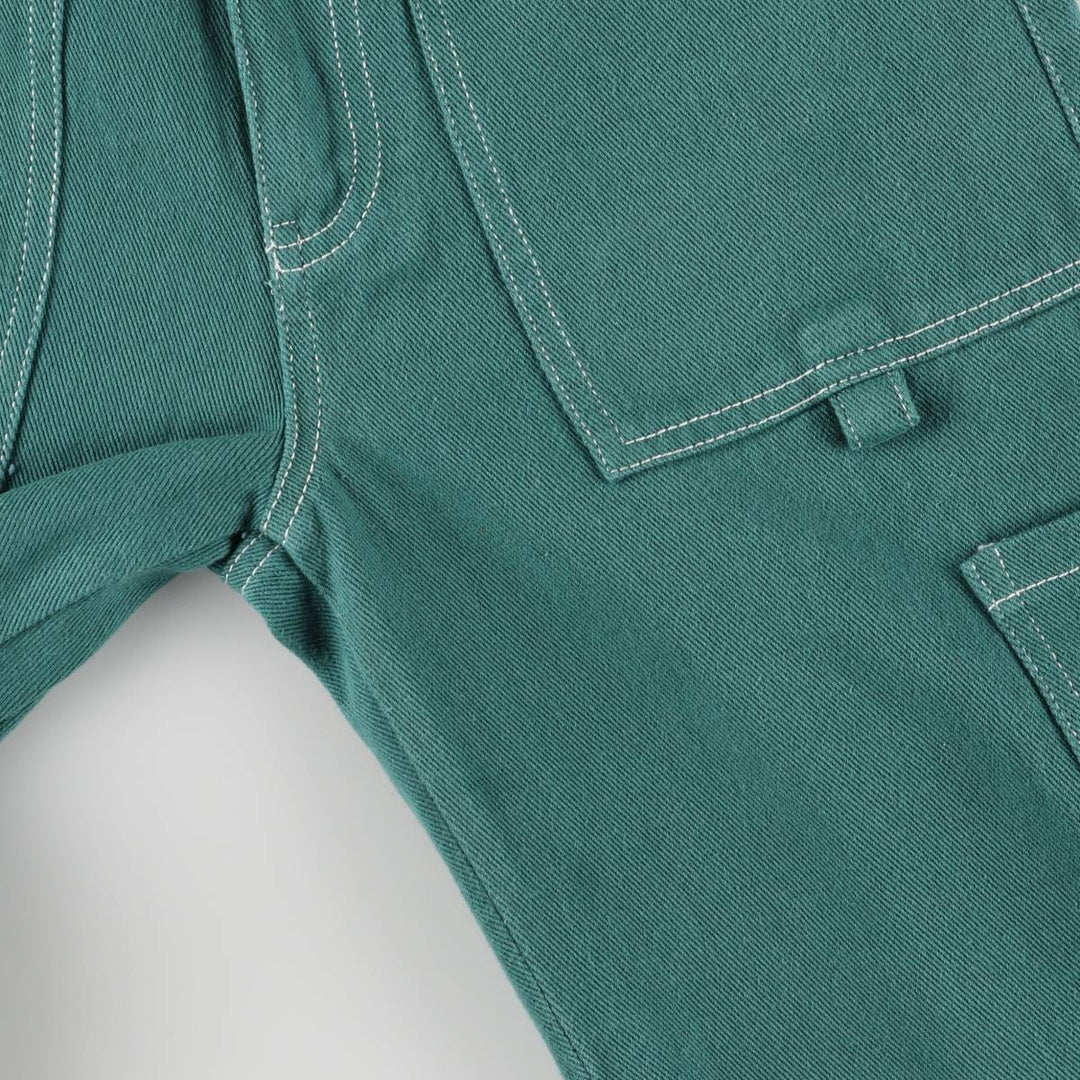 MORNING MIST Cotton Pants, Women's Size L (W27) cotton green type Vintage Second Hand