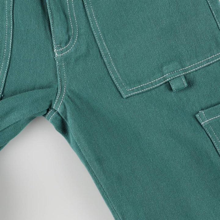 MORNING MIST Cotton Pants, Women's Size L (W27) cotton green type Vintage Second Hand