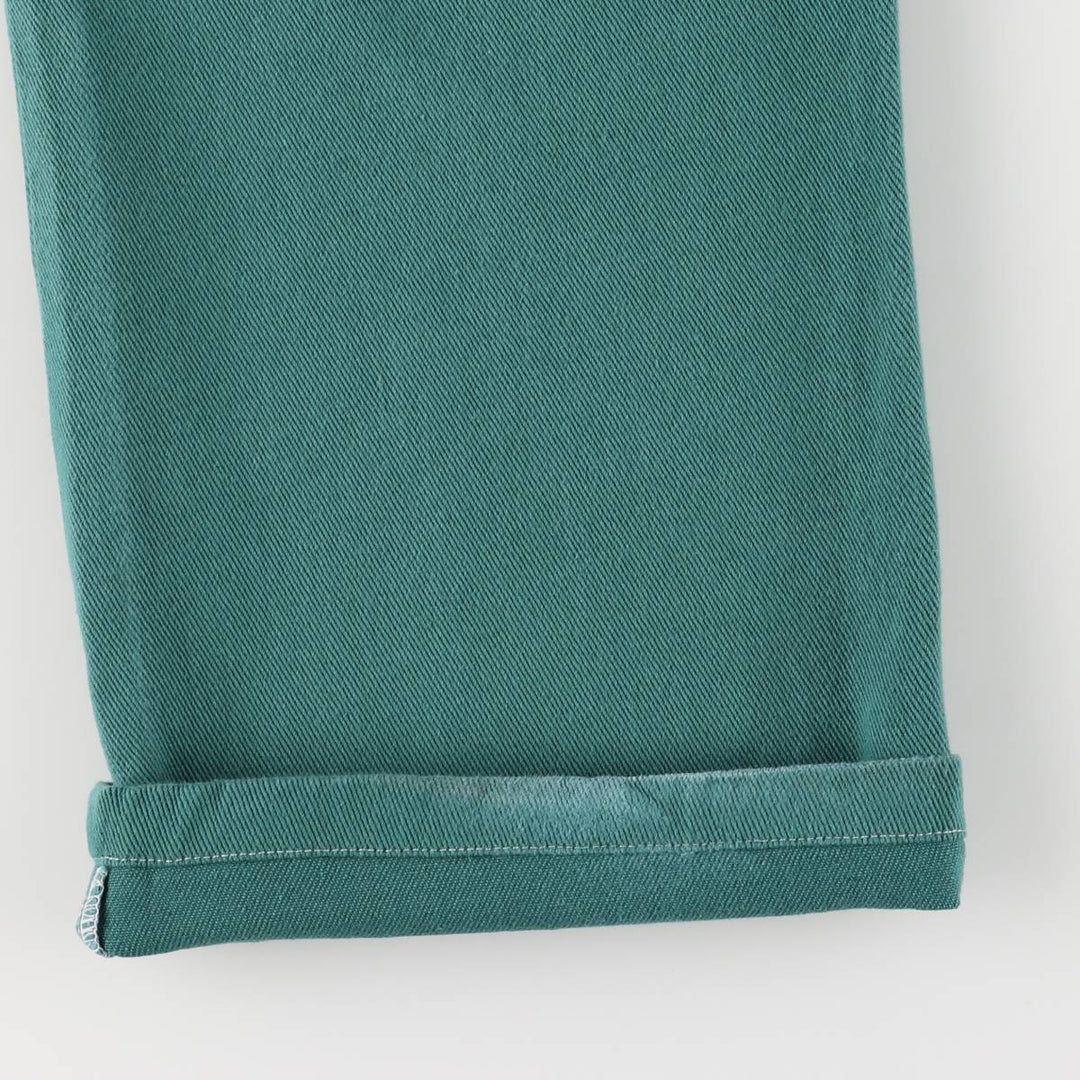 MORNING MIST Cotton Pants, Women's Size L (W27) cotton green type Vintage Second Hand