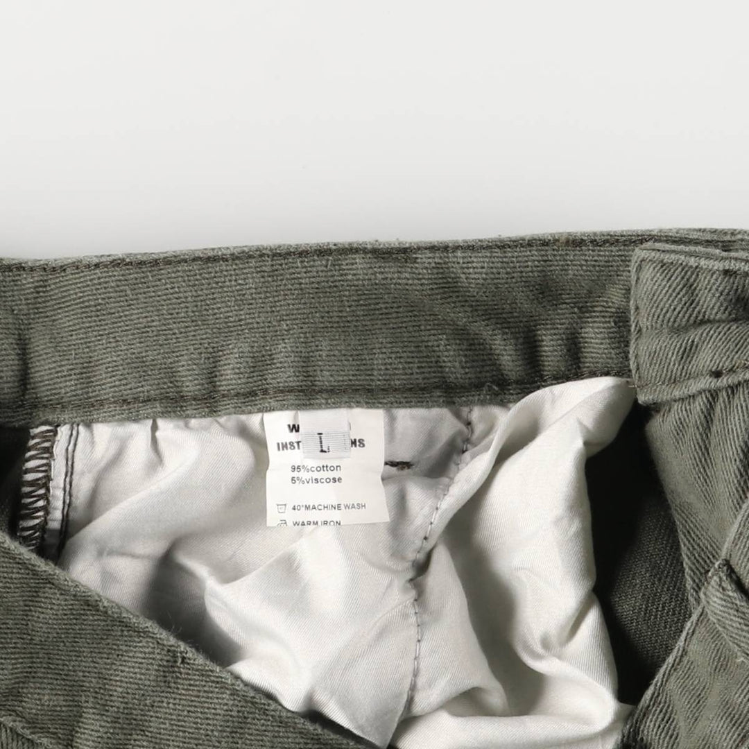 EM Cotton Pants Women's Size L cotton Khaki type Vintage Second Hand