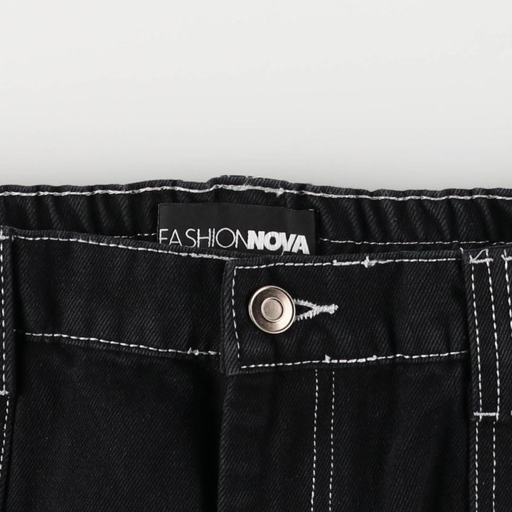 FASION NOVA Cargo Pants, Women's, XXL (W34) cotton black type Vintage Second Hand