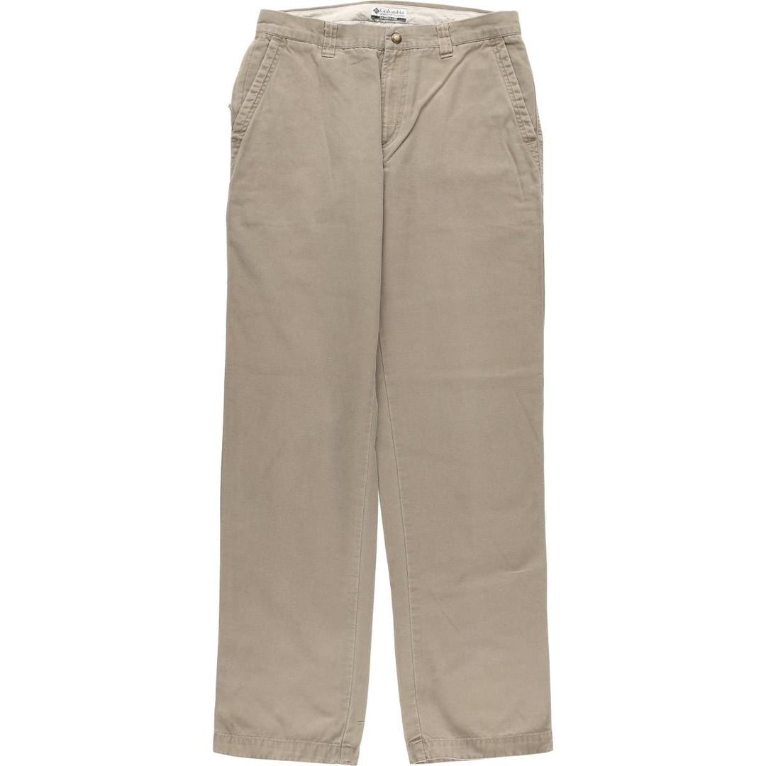 2000'S Columbia Duck Cotton Pants, Women's XL (W31) cotton beige type brown Vintage Second Hand