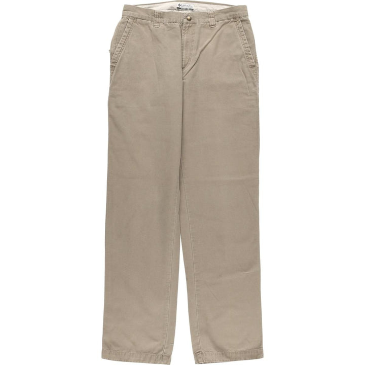 2000'S Columbia Duck Cotton Pants, Women's XL (W31) cotton beige type brown Vintage Second Hand