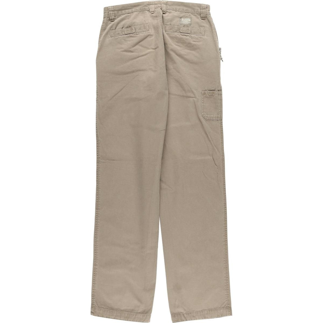2000'S Columbia Duck Cotton Pants, Women's XL (W31) cotton beige type brown Vintage Second Hand
