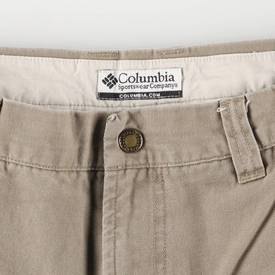 2000'S Columbia Duck Cotton Pants, Women's XL (W31) cotton beige type brown Vintage Second Hand