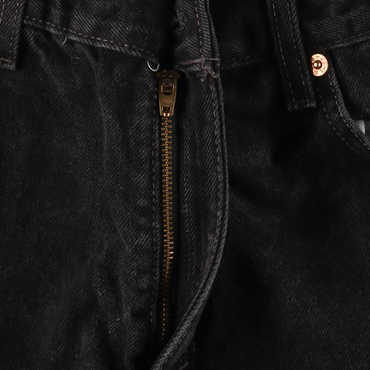 2000'S Levi's 550 Relaxed Fit Tapered Leg Black Denim Pants, Women's Size L (W30) cotton black type Vintage Second Hand