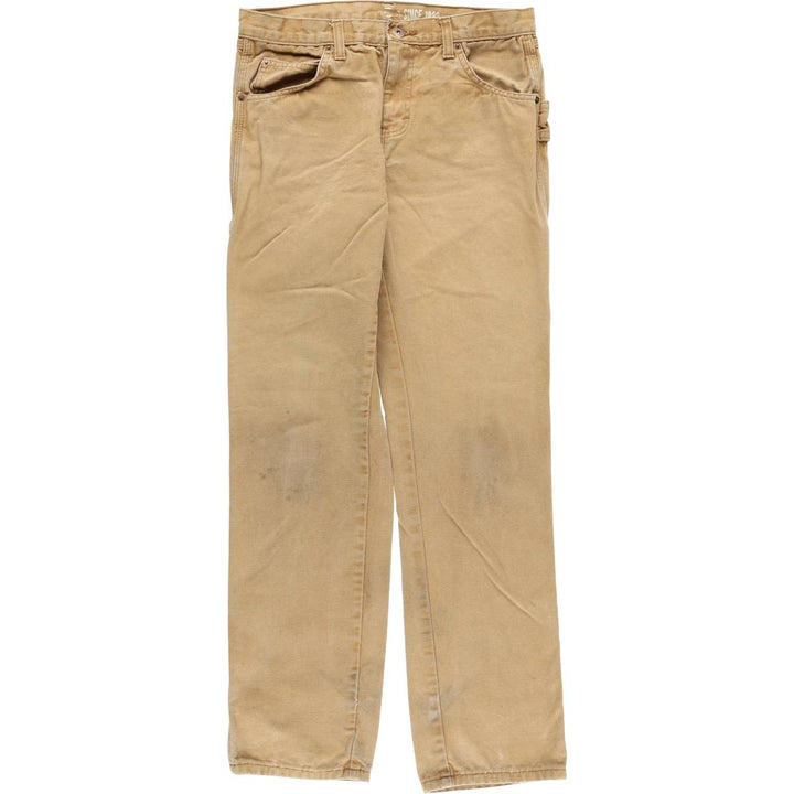 Dickies Duck Pants, Women's XL (W32) cotton ocher yellow type Vintage Second Hand