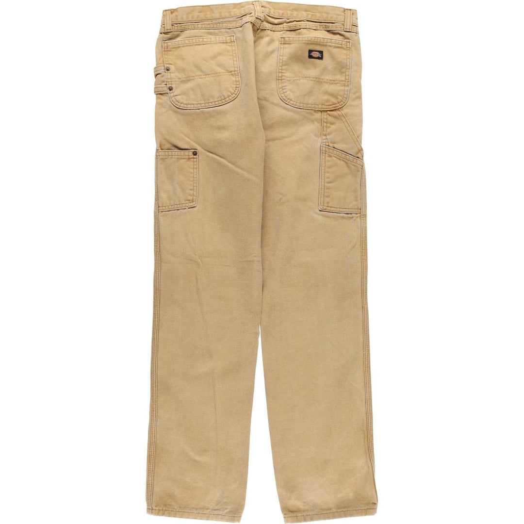 Dickies Duck Pants, Women's XL (W32) cotton ocher yellow type Vintage Second Hand