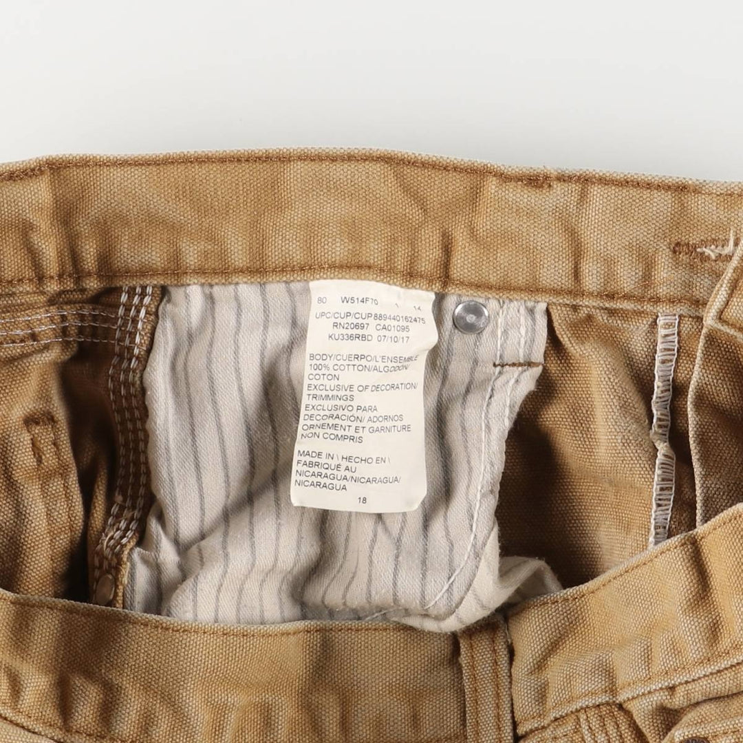 Dickies Duck Pants, Women's XL (W32) cotton ocher yellow type Vintage Second Hand