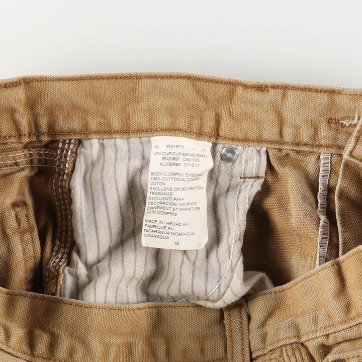 Dickies Duck Pants, Women's XL (W32) cotton ocher yellow type Vintage Second Hand