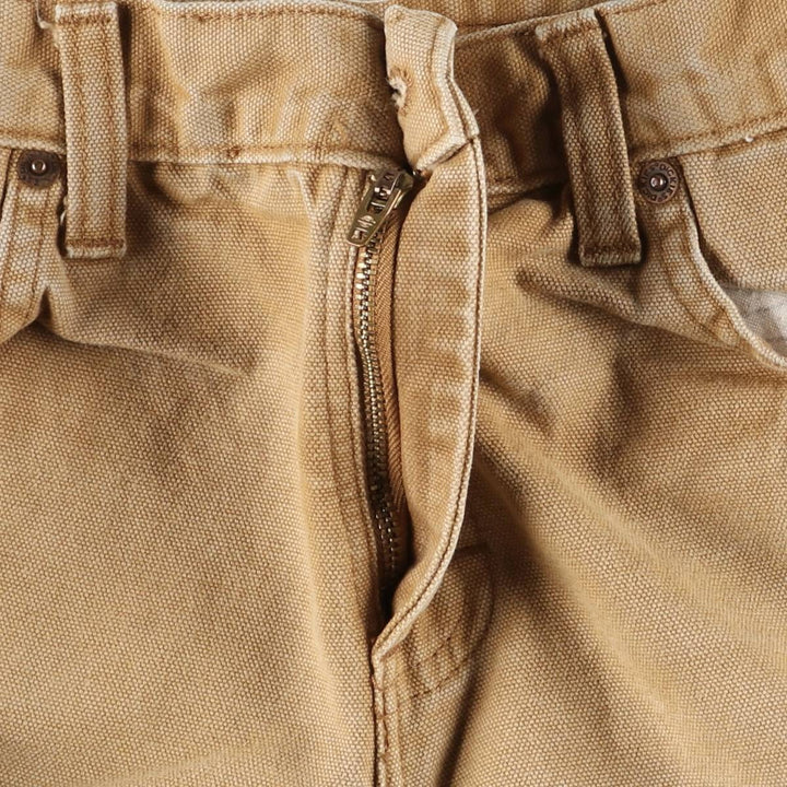 Dickies Duck Pants, Women's XL (W32) cotton ocher yellow type Vintage Second Hand