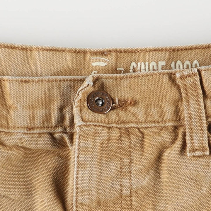 Dickies Duck Pants, Women's XL (W32) cotton ocher yellow type Vintage Second Hand