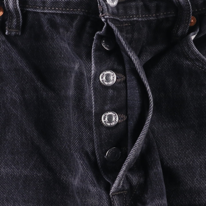 Levi's 501 Black Denim Straight Denim Pants Men's W36 cotton black type Vintage Second Hand
