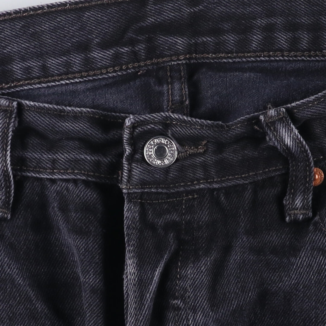 Levi's 501 Black Denim Straight Denim Pants Men's W36 cotton black type Vintage Second Hand