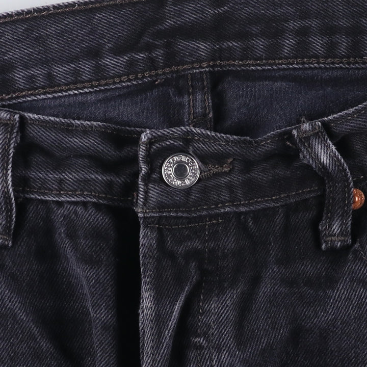 Levi's 501 Black Denim Straight Denim Pants Men's W36 cotton black type Vintage Second Hand