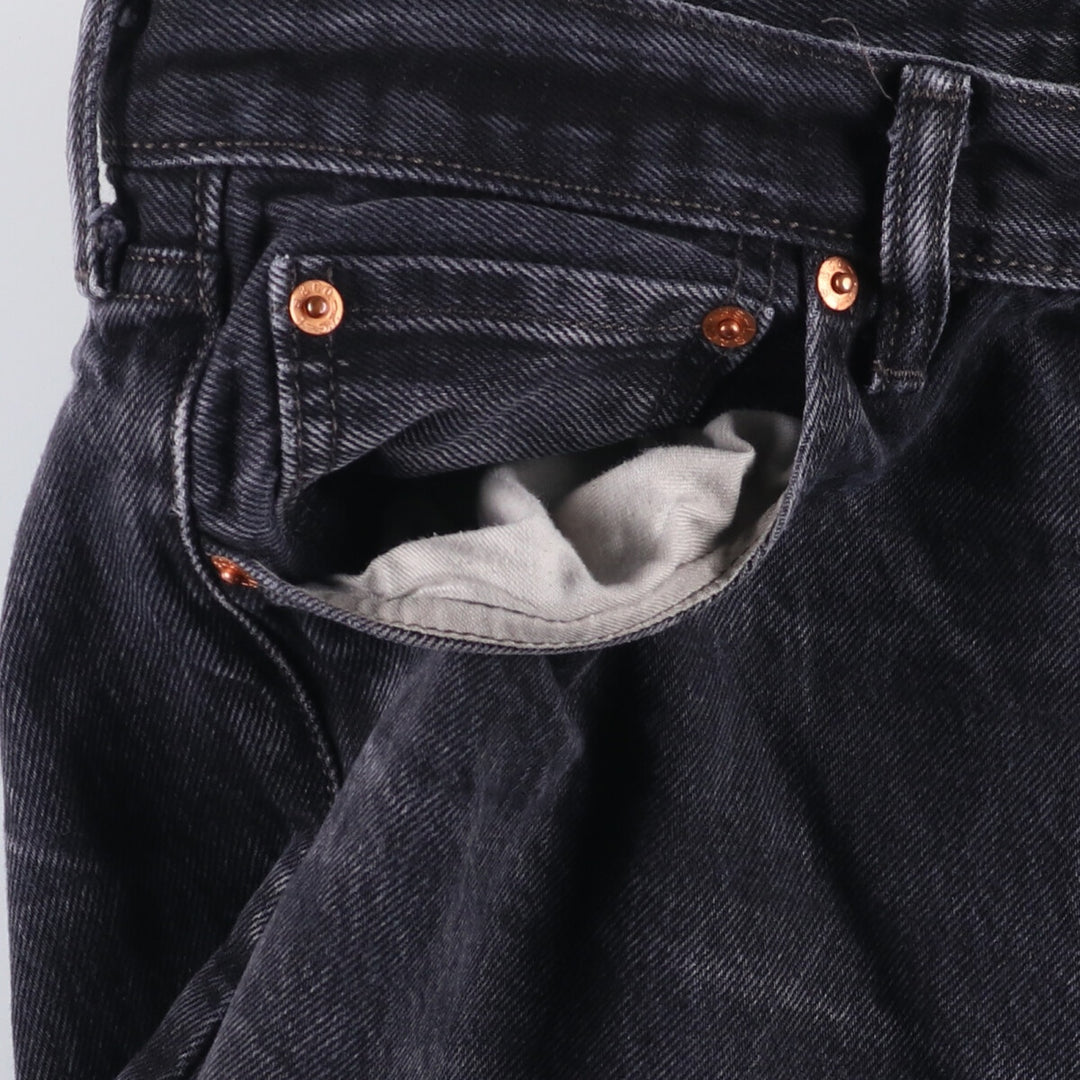 Levi's 501 Black Denim Straight Denim Pants Men's W36 cotton black type Vintage Second Hand