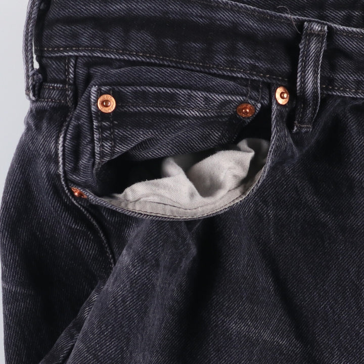 Levi's 501 Black Denim Straight Denim Pants Men's W36 cotton black type Vintage Second Hand