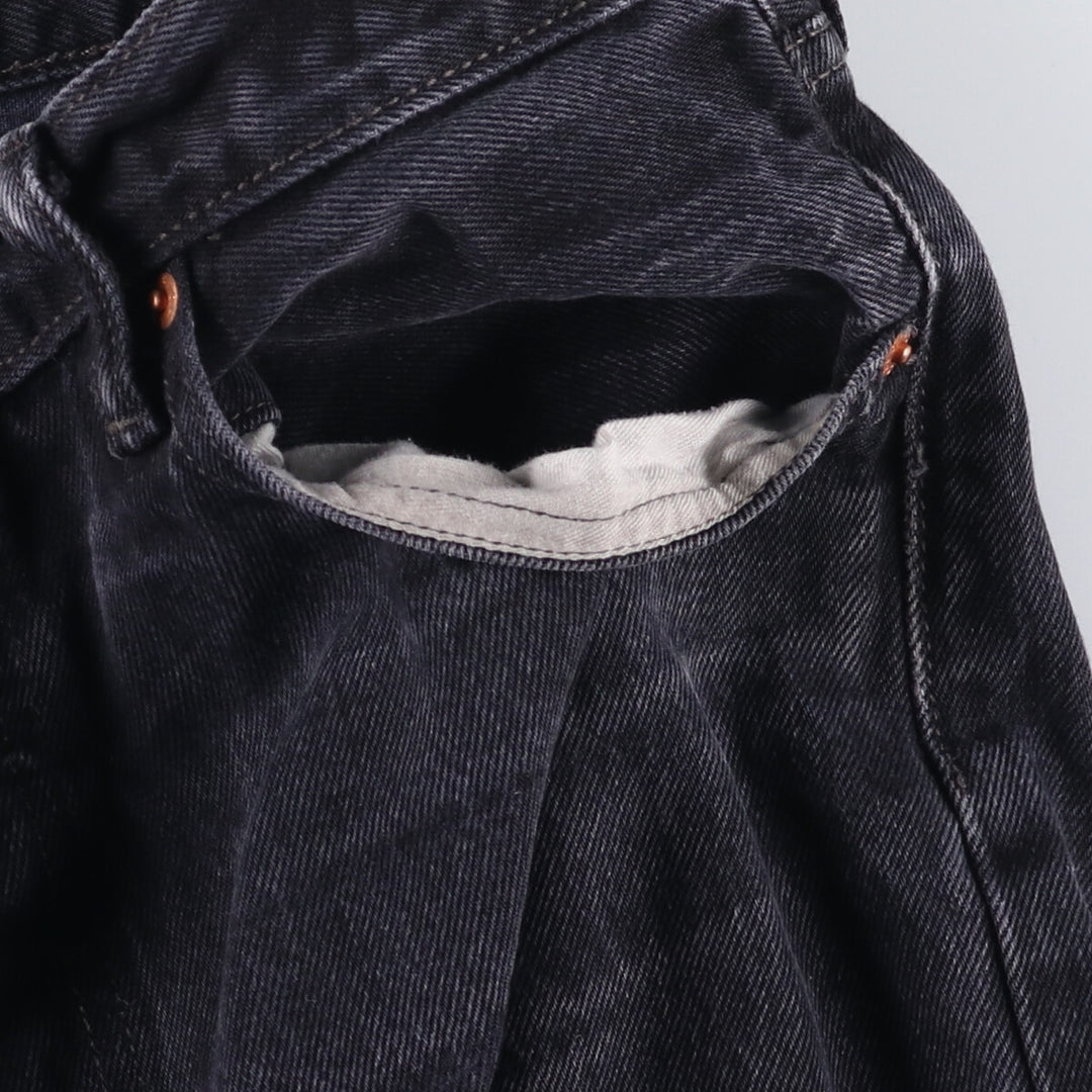 Levi's 501 Black Denim Straight Denim Pants Men's W36 cotton black type Vintage Second Hand