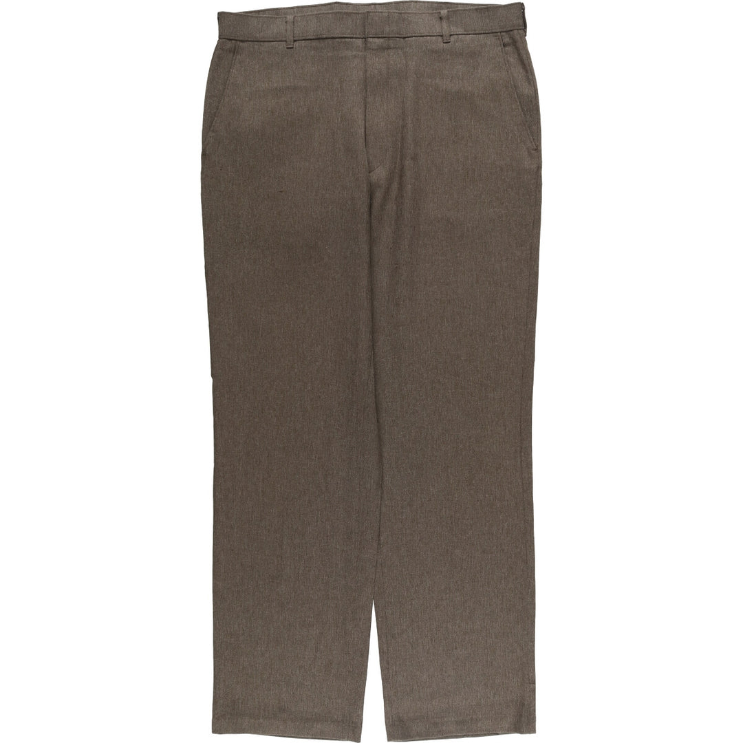 90'S Levi's Action Slacks, Made in USA, Men's, Size 36, Vintage polyester brown type Vintage Second Hand