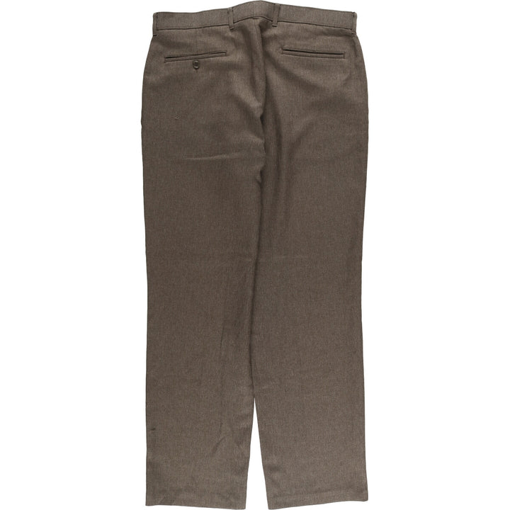 90'S Levi's Action Slacks, Made in USA, Men's, Size 36, Vintage polyester brown type Vintage Second Hand