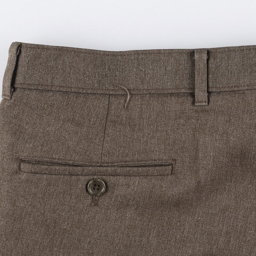 90'S Levi's Action Slacks, Made in USA, Men's, Size 36, Vintage polyester brown type Vintage Second Hand