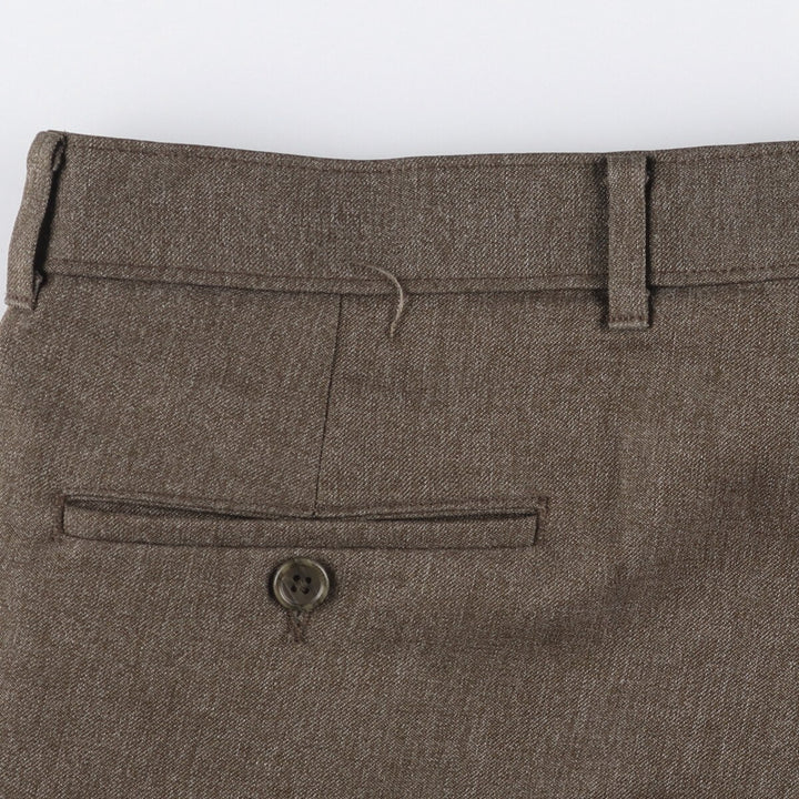 90'S Levi's Action Slacks, Made in USA, Men's, Size 36, Vintage polyester brown type Vintage Second Hand