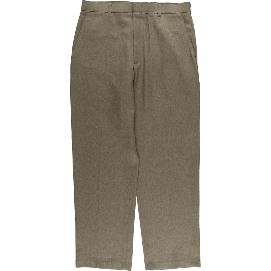 90'S Levi's Action Slacks, Made in USA, Men's, Size 34, Vintage polyester brown type Vintage Second Hand