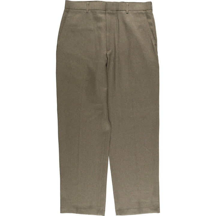 90'S Levi's Action Slacks, Made in USA, Men's, Size 34, Vintage polyester brown type Vintage Second Hand