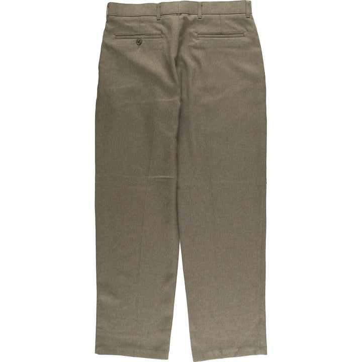90'S Levi's Action Slacks, Made in USA, Men's, Size 34, Vintage polyester brown type Vintage Second Hand