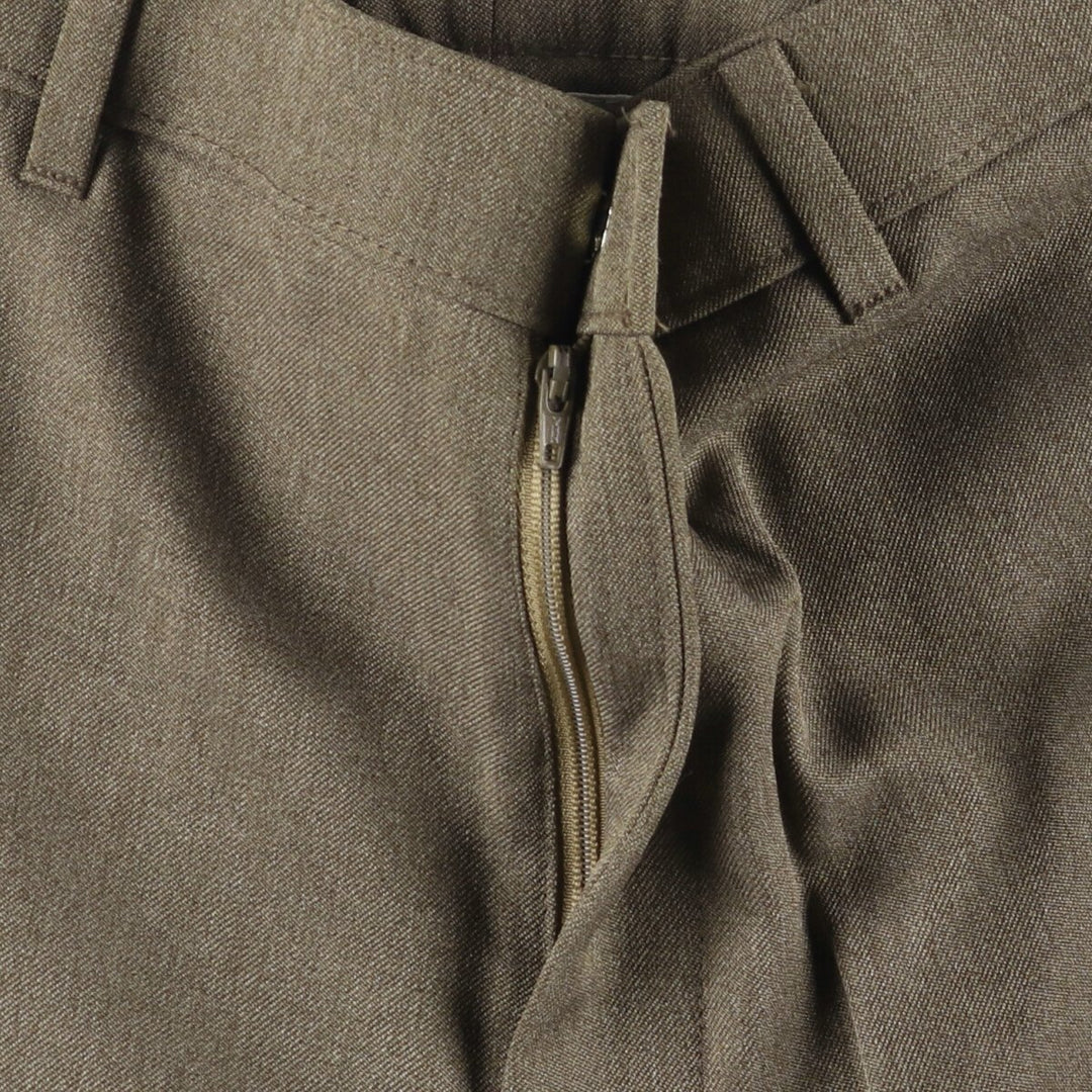 90'S Levi's Action Slacks, Made in USA, Men's, Size 34, Vintage polyester brown type Vintage Second Hand
