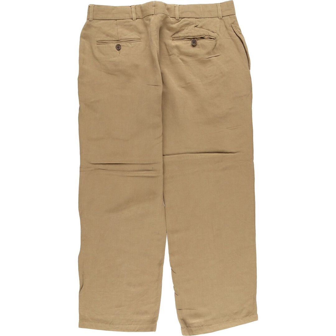 Ralph Lauren POLO by Ralph Lauren Preston Fit Slacks, Men's, Size W35 Viscose ocher yellow type Vintage Second Hand