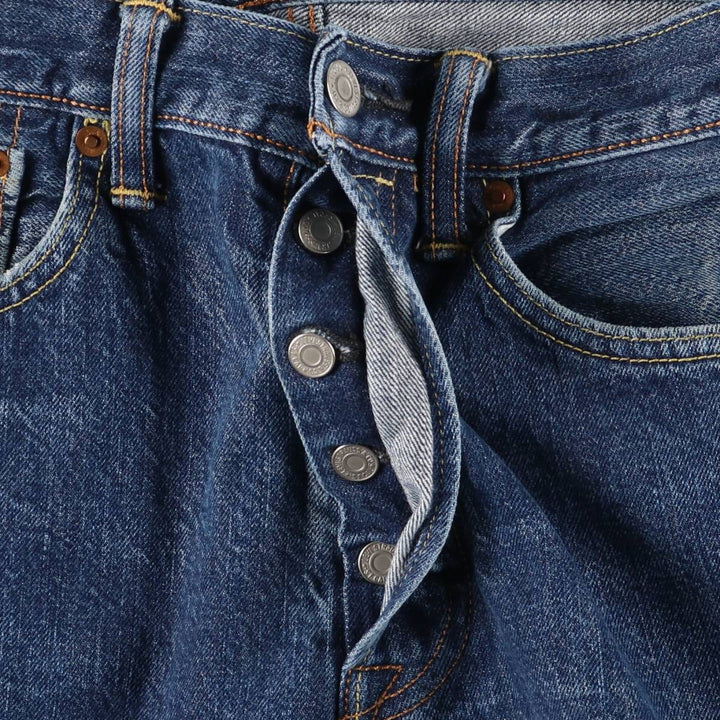 Levi's 501 straight denim pants for men, size W32 cotton blue type Vintage Second Hand