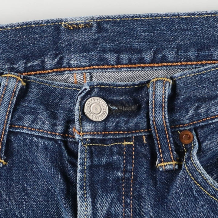 Levi's 501 straight denim pants for men, size W32 cotton blue type Vintage Second Hand