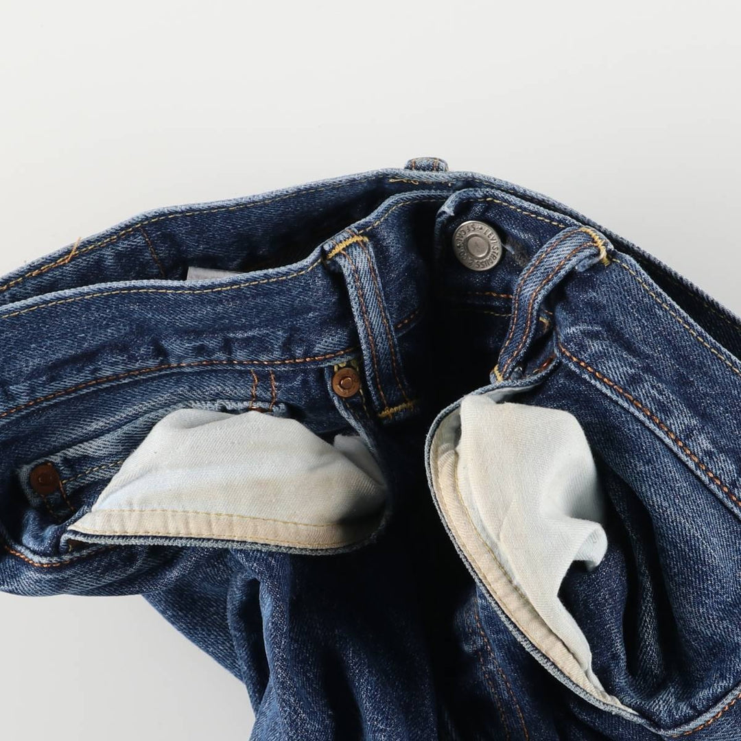 Levi's 501 straight denim pants for men, size W32 cotton blue type Vintage Second Hand