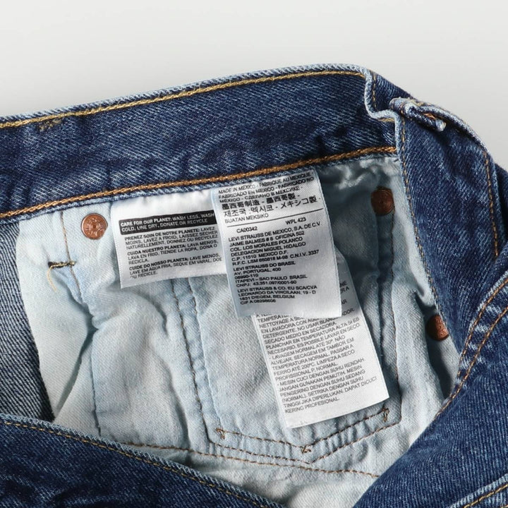 Levi's 501 straight denim pants for men, size W36 cotton blue type Vintage Second Hand