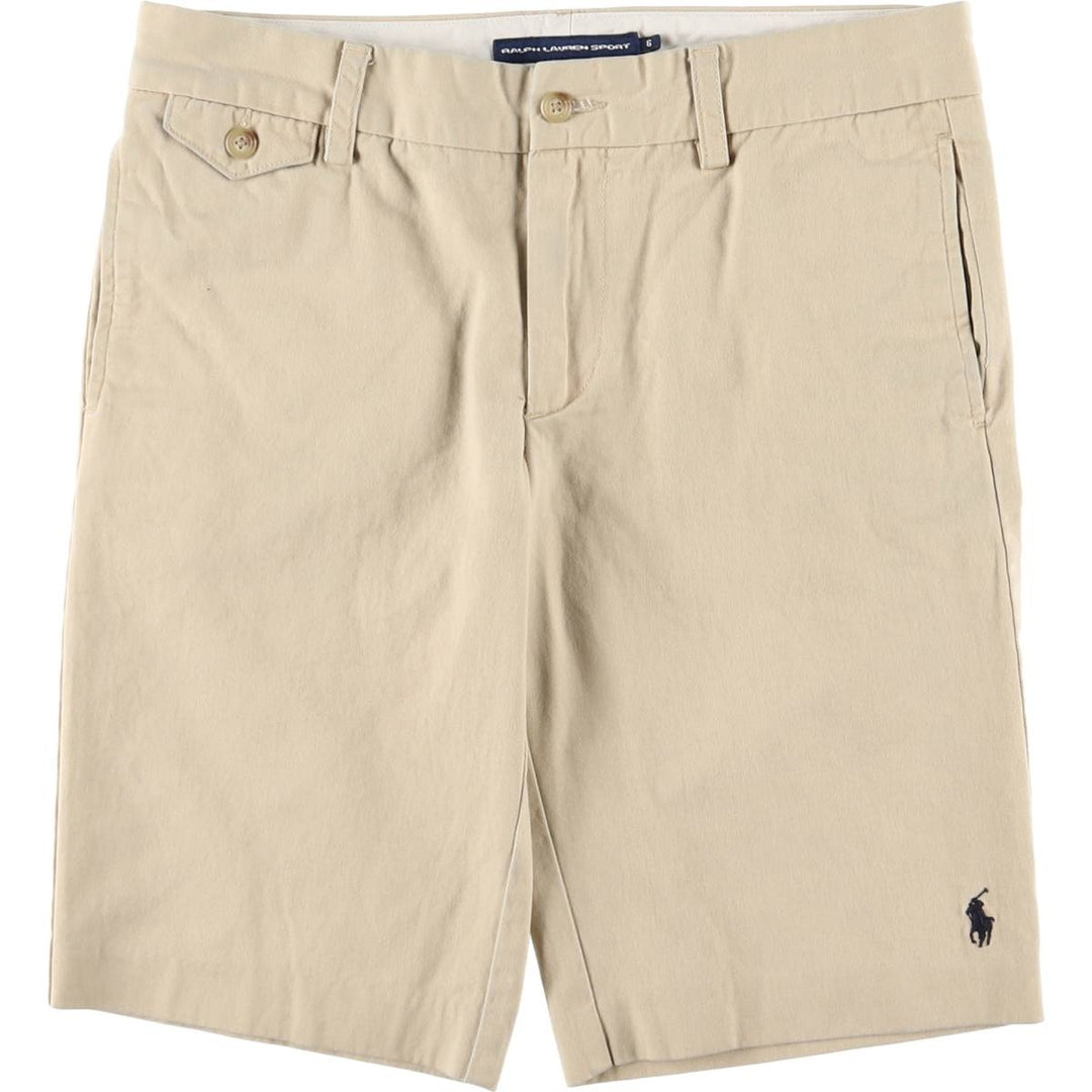 Ralph Lauren RALPH LAUREN SPORT Chino Shorts, Women's XL (W32) cotton Beige type Vintage Second Hand