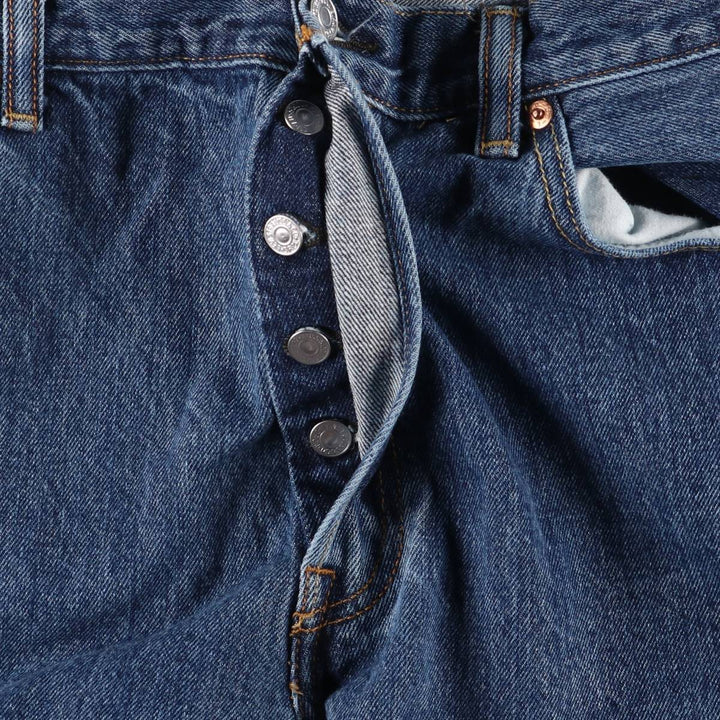 Levi's 501 straight denim pants for men, size W37 cotton blue type Vintage Second Hand
