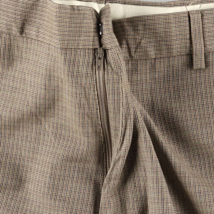 Ralph Lauren POLO by Ralph Lauren all-over print cotton slacks, men's size W34 cotton Beige type Vintage Second Hand