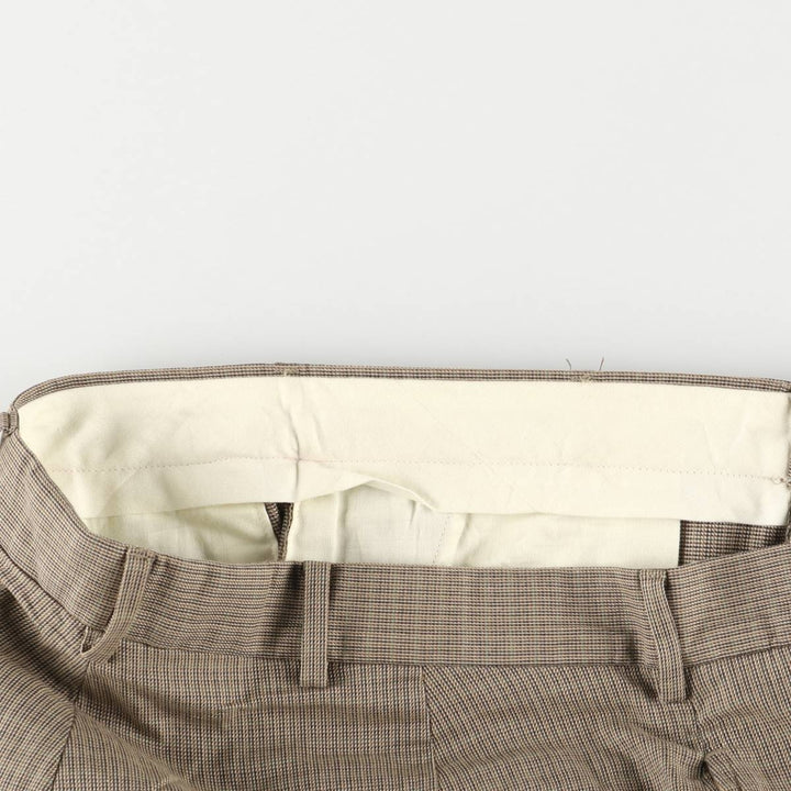 Ralph Lauren POLO by Ralph Lauren all-over print cotton slacks, men's size W34 cotton Beige type Vintage Second Hand